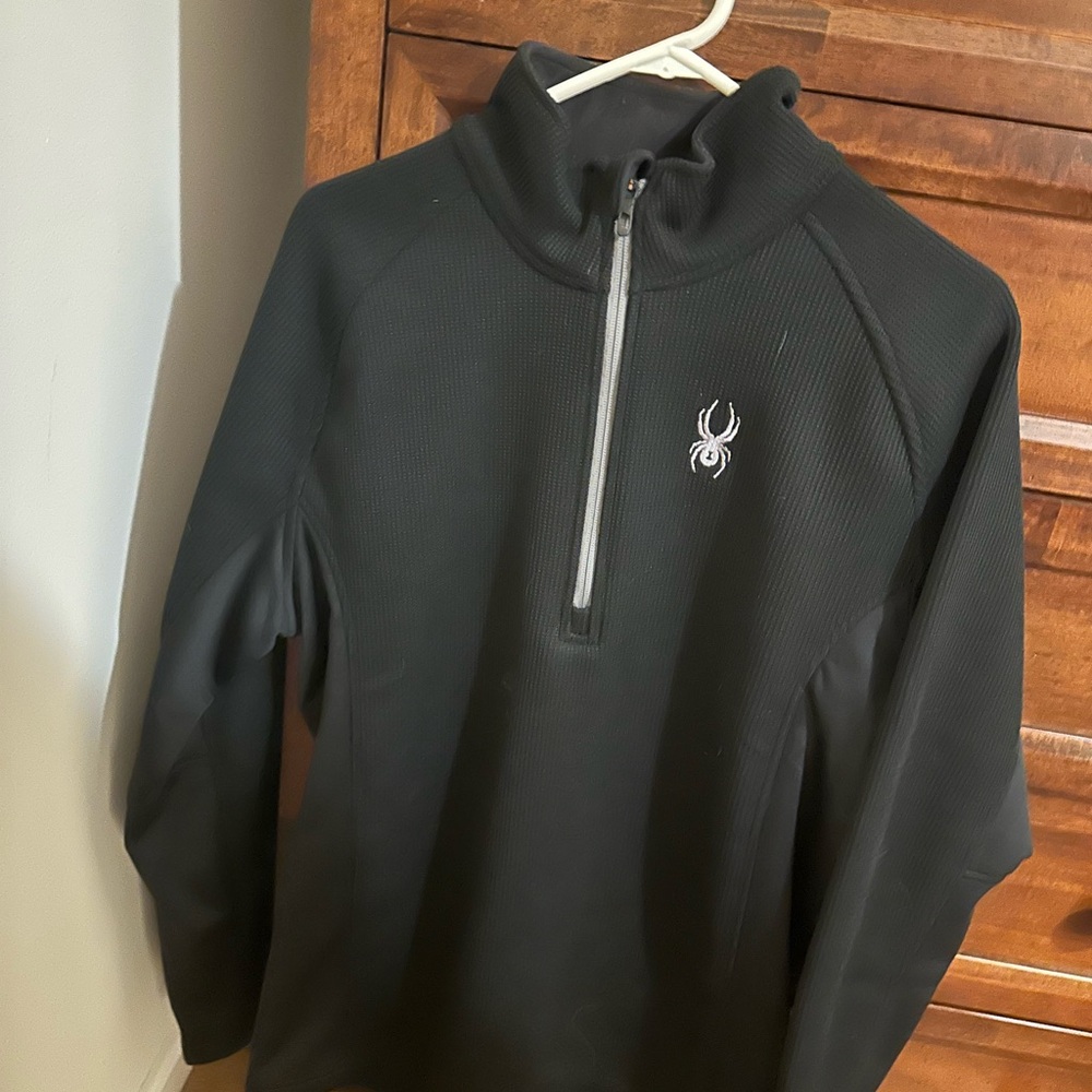 Spyder Black Quarter-Zip Pullover